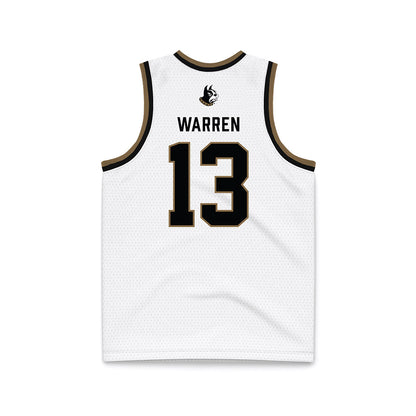  - NCAA Women's Basketball : Toni Warren - White Basketball Jersey-1