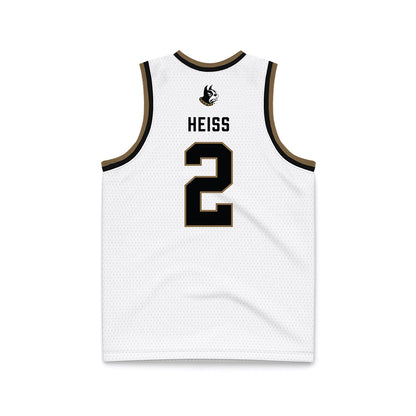 Wofford - NCAA Women's Basketball : Maddie Heiss - White Basketball Jersey-1
