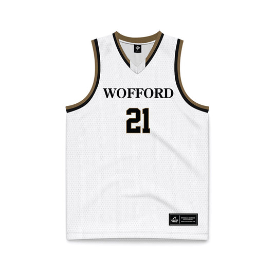 Wofford - NCAA Women's Basketball : Mia Flor - White Basketball Jersey-0