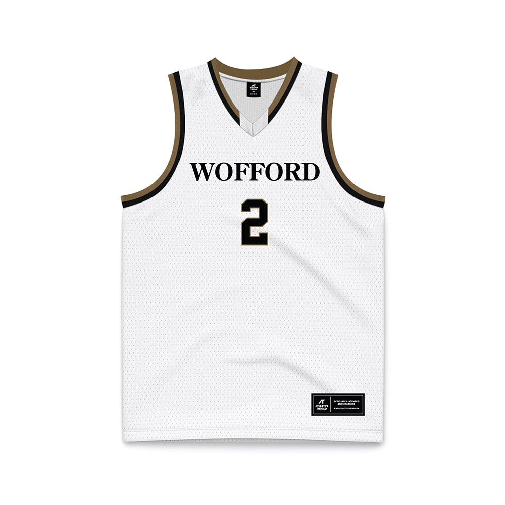 Wofford - NCAA Women's Basketball : Maddie Heiss - White Basketball Jersey-0