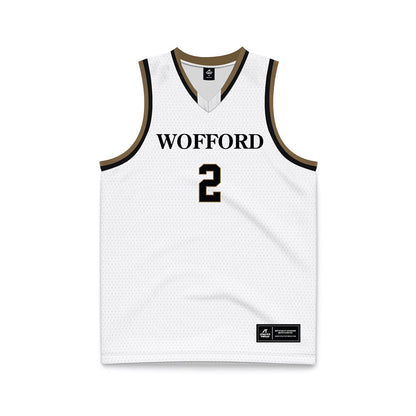 Wofford - NCAA Women's Basketball : Maddie Heiss - White Basketball Jersey-0
