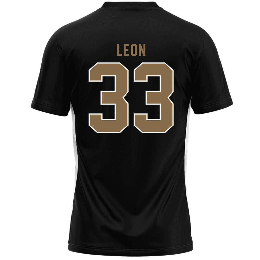 Wofford - NCAA Women's Lacrosse : Mia Leon - Black Lacrosse Jersey -1