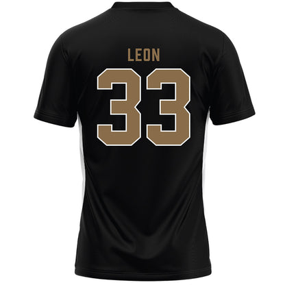 Wofford - NCAA Women's Lacrosse : Mia Leon - Black Lacrosse Jersey -1