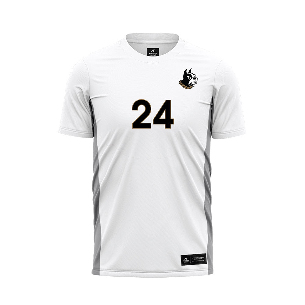 Wofford - NCAA Men's Soccer : Alejandro Moreno - White Soccer Jersey-0