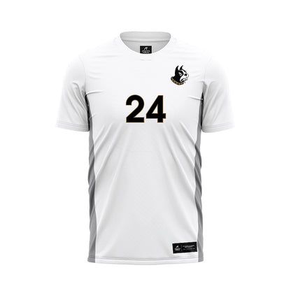 Wofford - NCAA Men's Soccer : Alejandro Moreno - White Soccer Jersey-0