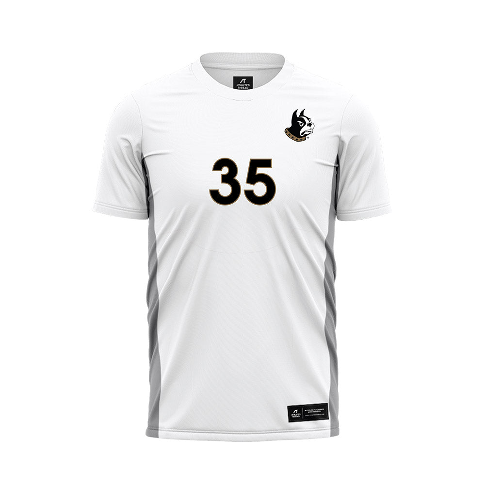 Wofford - NCAA Men's Soccer : Nate Childress - White Soccer Jersey-0