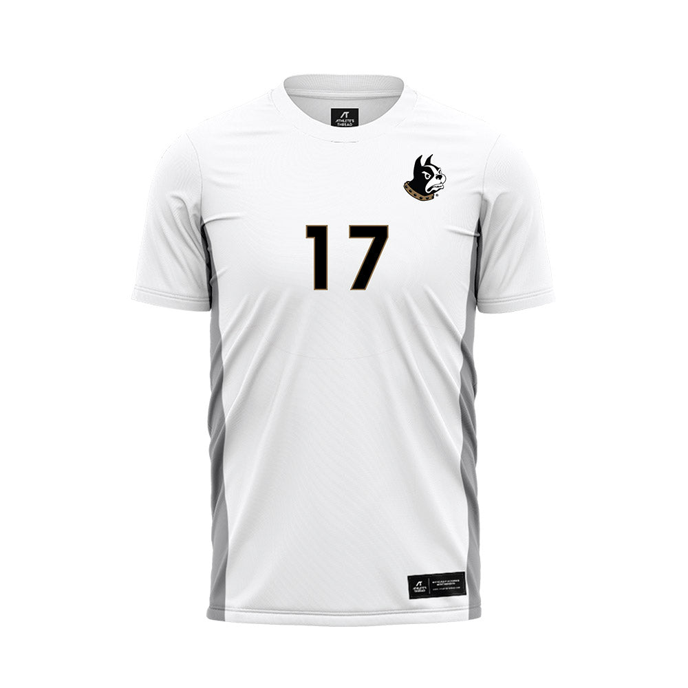 Wofford - NCAA Men's Soccer : Franklin Spires - White Soccer Jersey-0
