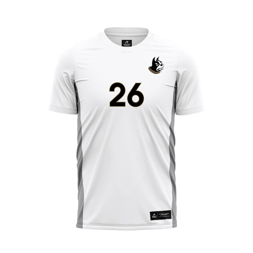 Wofford - NCAA Men's Soccer : Paolo Vela - White Soccer Jersey-0