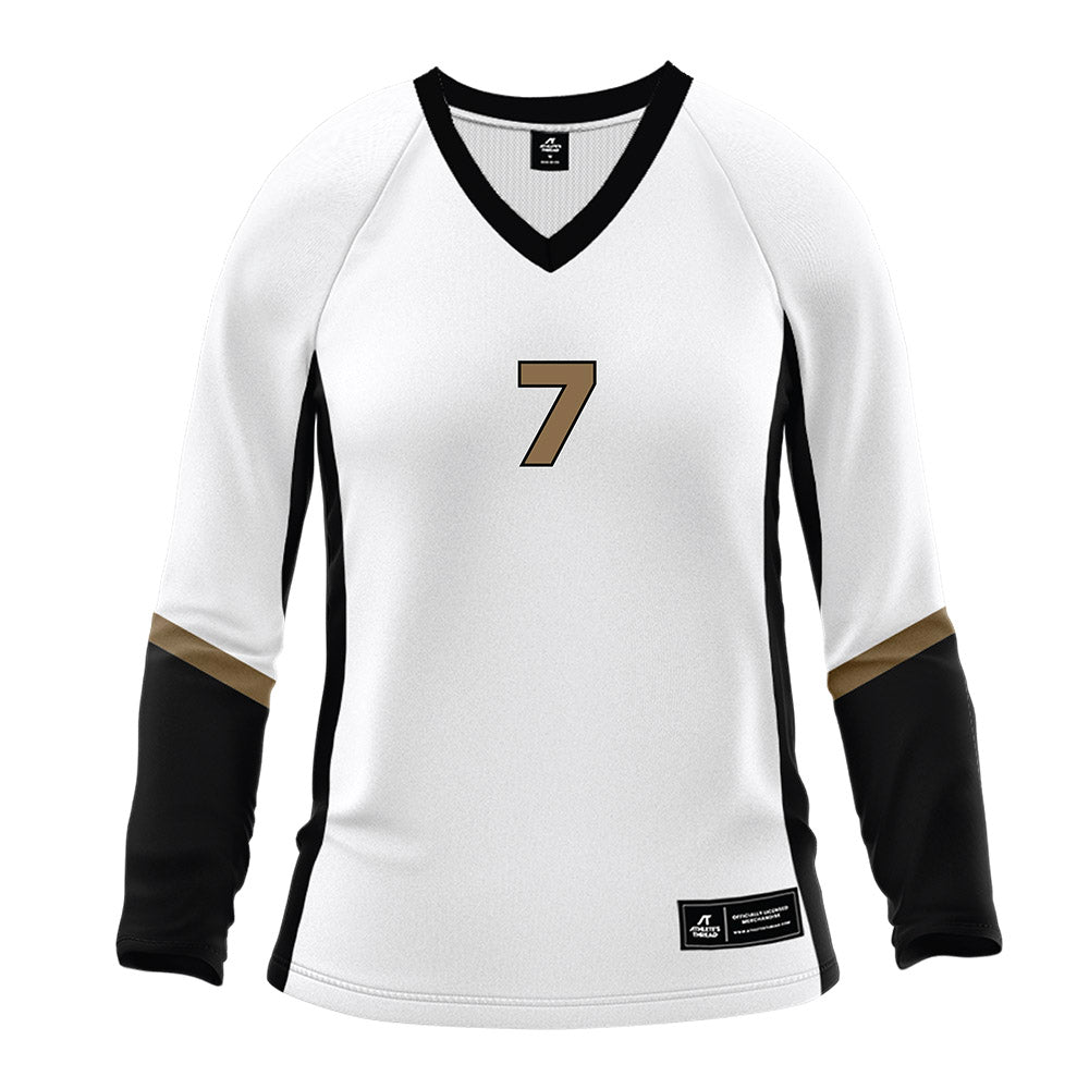 Wofford - NCAA Women's Volleyball : Bri Mahoney - White Volleyball Jersey-0