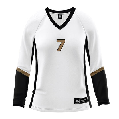 Wofford - NCAA Women's Volleyball : Bri Mahoney - White Volleyball Jersey-0