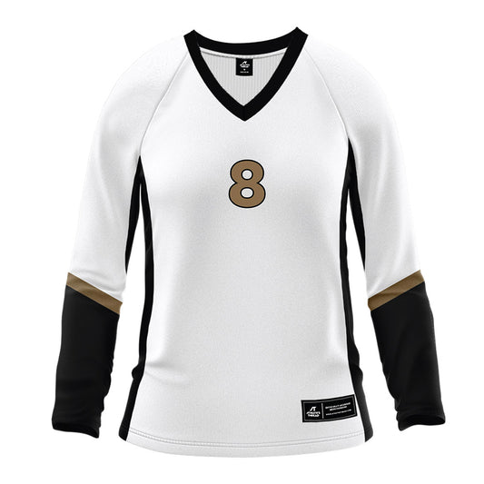 Wofford - NCAA Women's Volleyball : Ella Coleman - White Volleyball Jersey-0