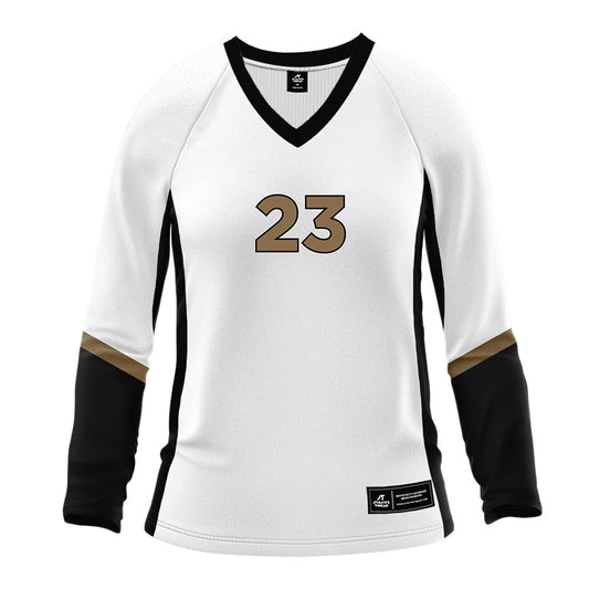Wofford - NCAA Women's Volleyball : Bradley Brown - White Volleyball Jersey-0