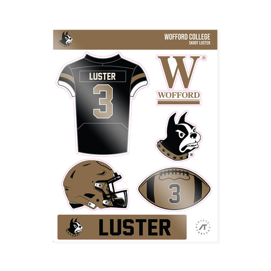 Wofford - NCAA Football : Skoot Luster - Sticker Sheet-0