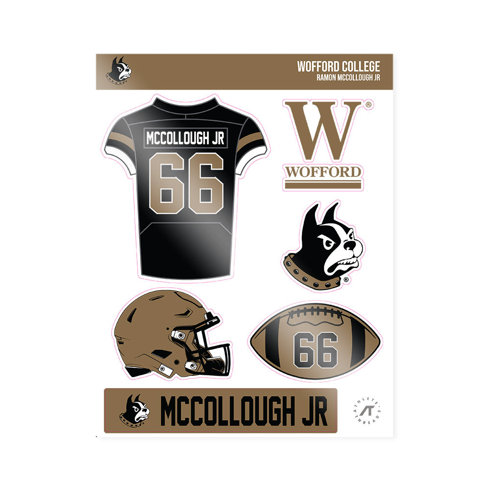 Wofford - NCAA Football : Ramon McCollough Jr - Sticker Sheet-0