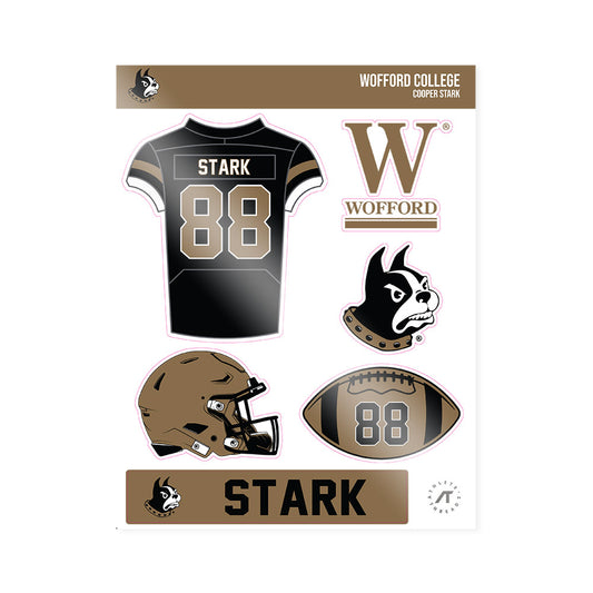 Wofford - NCAA Football : Cooper Stark - Sticker Sheet-0