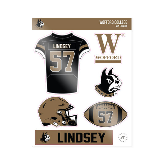 Wofford - NCAA Football : Von Lindsey - Sticker Sheet-0