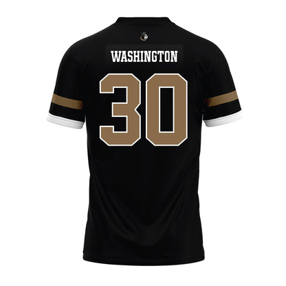Wofford - NCAA Football : Elijah Washington - Black Premium Football Jersey-1