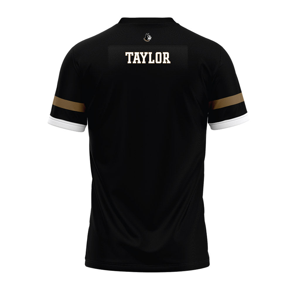  - NCAA Football : John Luke Taylor - Black Premium Football Jersey-1