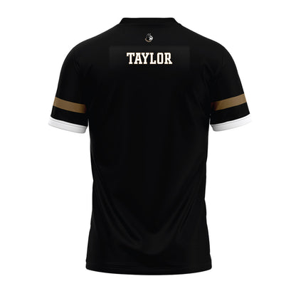  - NCAA Football : John Luke Taylor - Black Premium Football Jersey-1