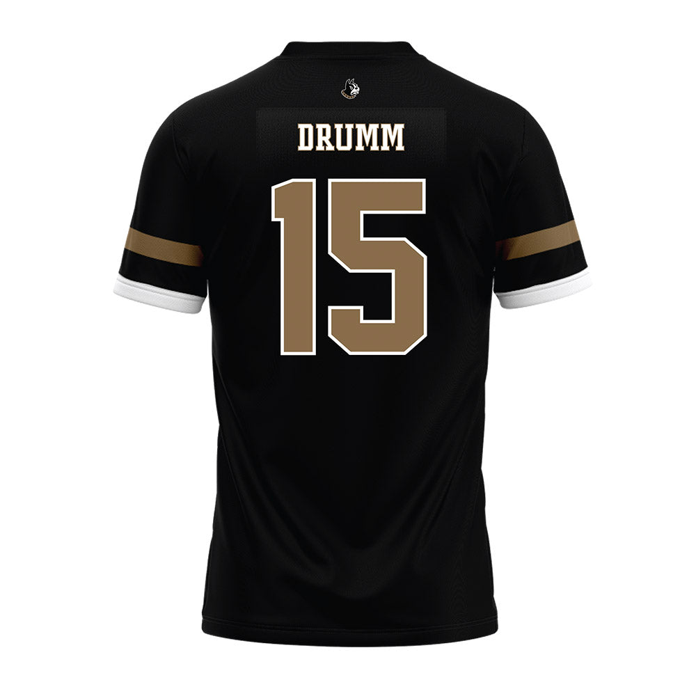 Wofford - NCAA Football : Ethan Drumm - Black Premium Football Jersey-1