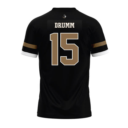 Wofford - NCAA Football : Ethan Drumm - Black Premium Football Jersey-1