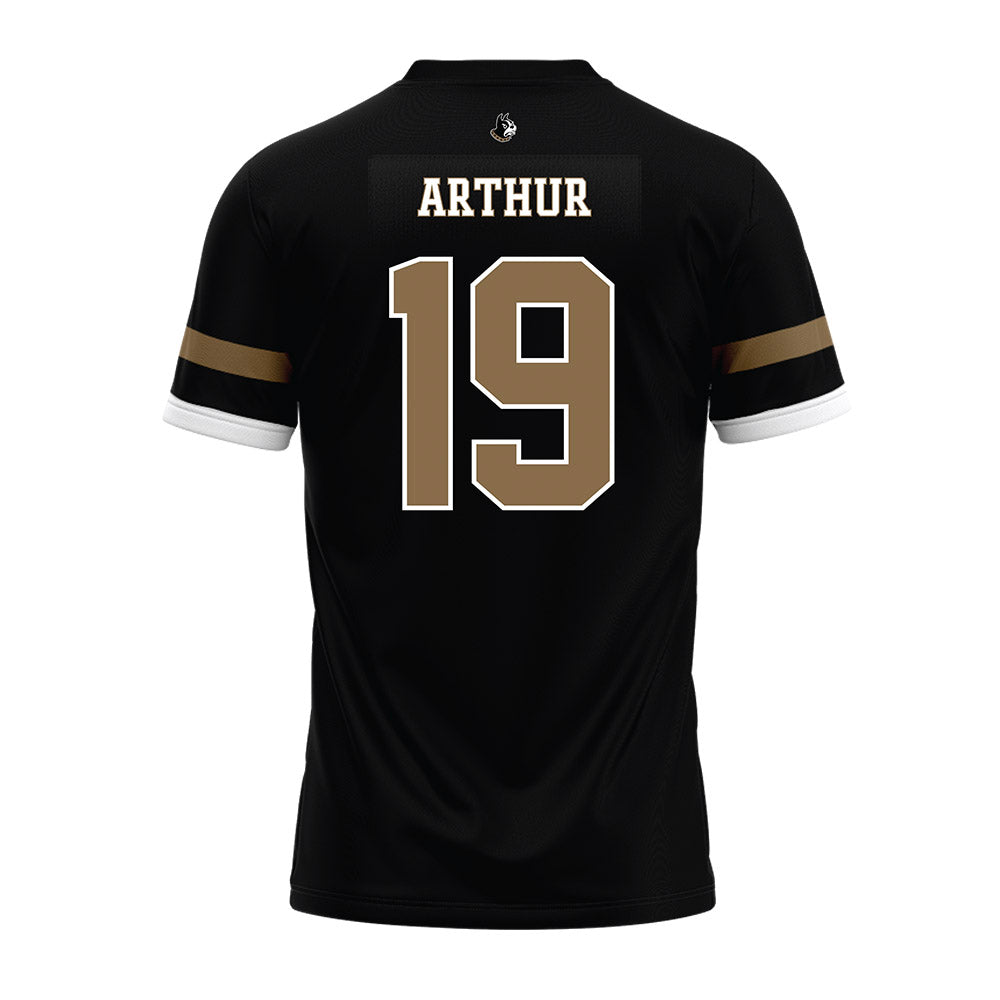 Wofford - NCAA Football : Mark Arthur - Black Premium Football Jersey-1