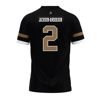 Wofford - NCAA Football : Ihson Jackson-Anderson - Black Premium Football Jersey-1
