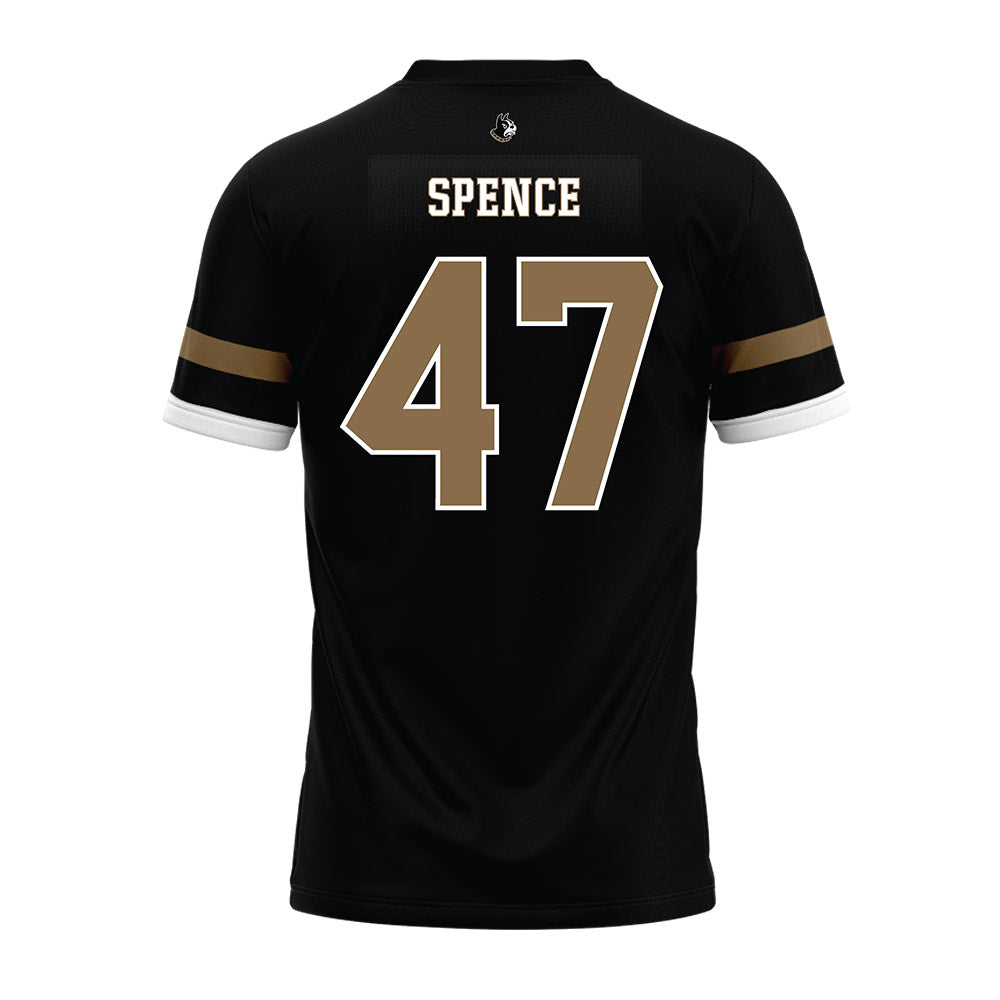 Wofford - NCAA Football : Sam Spence - Black Premium Football Jersey-1