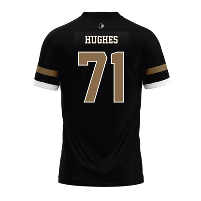 Wofford - NCAA Football : Quincy Hughes - Black Premium Football Jersey-1