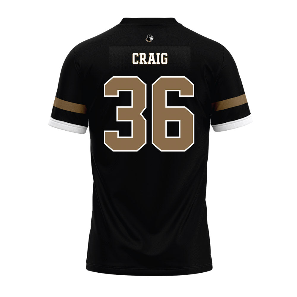 Wofford - NCAA Football : Cavan Craig - Black Premium Football Jersey-1