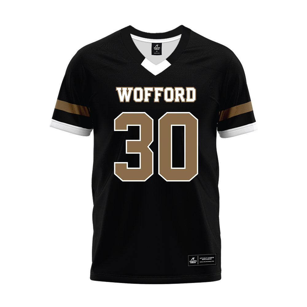 Wofford - NCAA Football : Elijah Washington - Black Premium Football Jersey-0