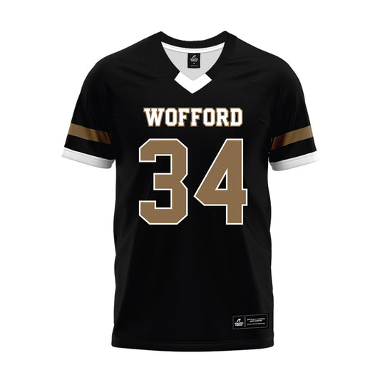Wofford - NCAA Football : Kaden Brown - Black Premium Football Jersey-0