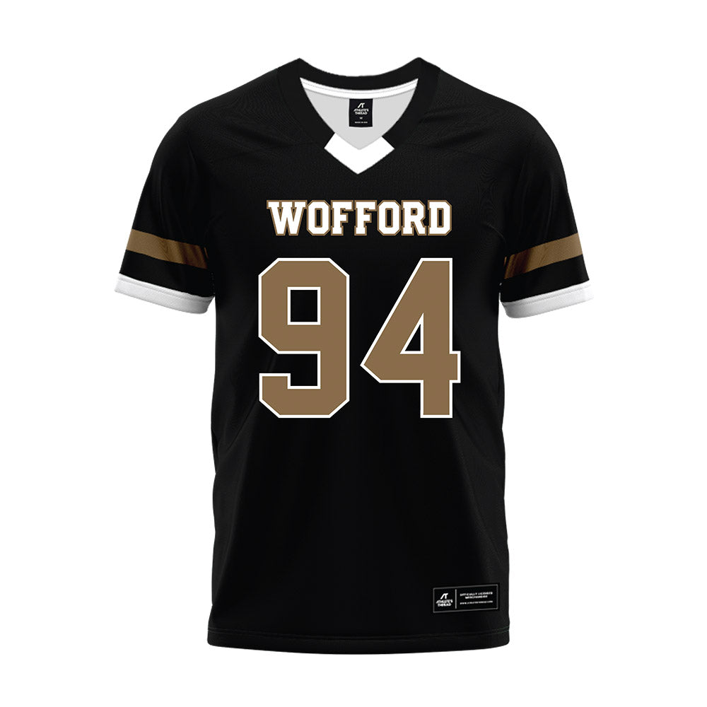 Wofford - NCAA Football : Cooper Horton - Black Premium Football Jersey-0
