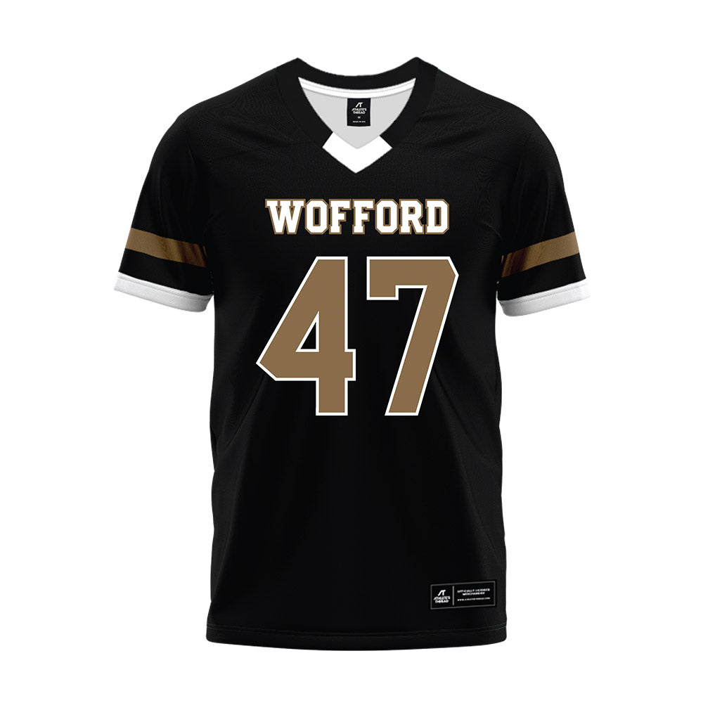 Wofford - NCAA Football : Sam Spence - Black Premium Football Jersey-0