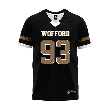 Wofford - NCAA Football : Brandon Maina - Black Premium Football Jersey-0