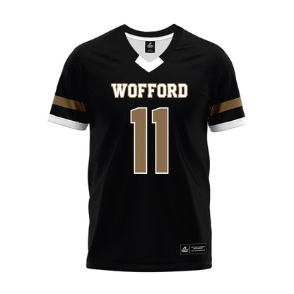 Wofford - NCAA Football : Alijah Williams - Black Premium Football Jersey-0