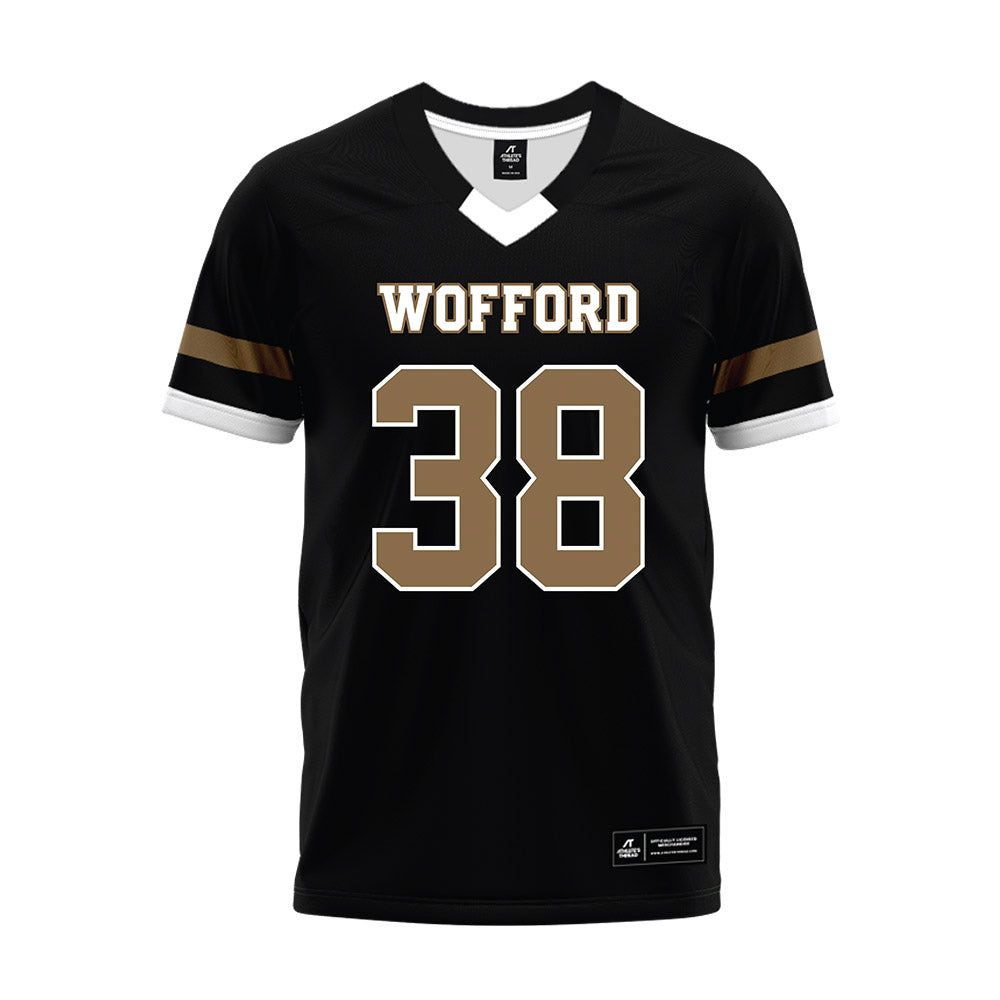 Wofford - NCAA Football : Bridger Jones - Black Premium Football Jersey-0