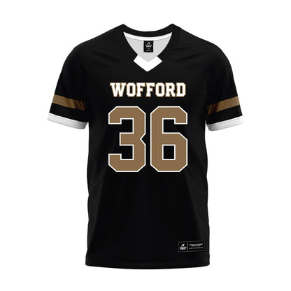 Wofford - NCAA Football : Cavan Craig - Black Premium Football Jersey-0