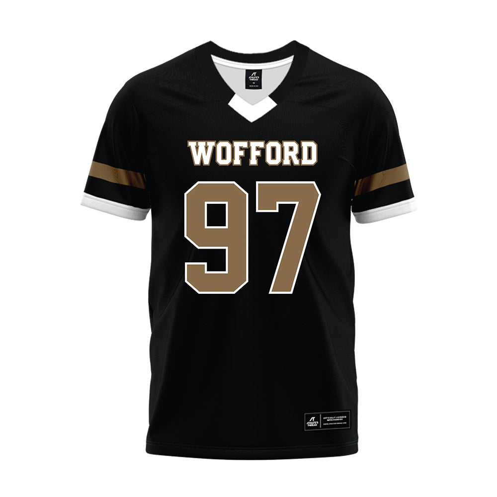 Wofford - NCAA Football : John King - Black Premium Football Jersey-0