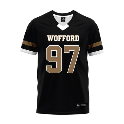 Wofford - NCAA Football : John King - Black Premium Football Jersey-0