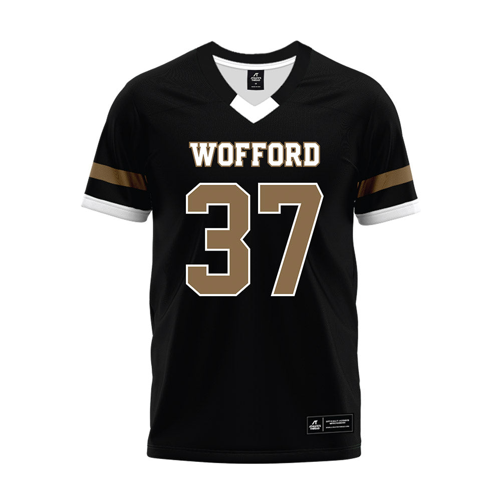 Wofford - NCAA Football : Josiah Stevens - Black Premium Football Jersey-0