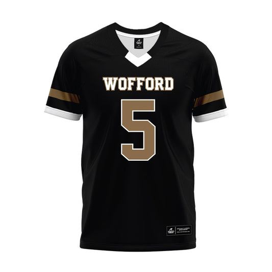 Wofford - NCAA Football : Kyle Parsons - Black Premium Football Jersey-0