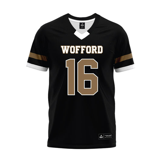 Wofford - NCAA Football : Jacobi Hatter - Black Premium Football Jersey-0