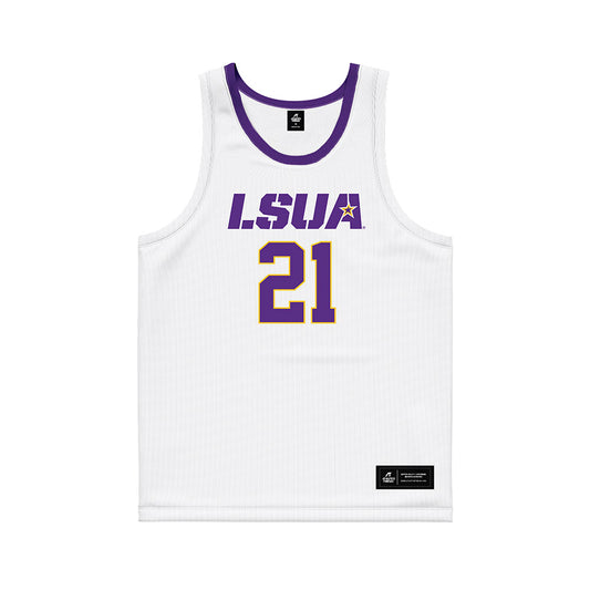 LSUA - NCAA Women's Basketball : Princis Goff - White Basketball Jersey-0
