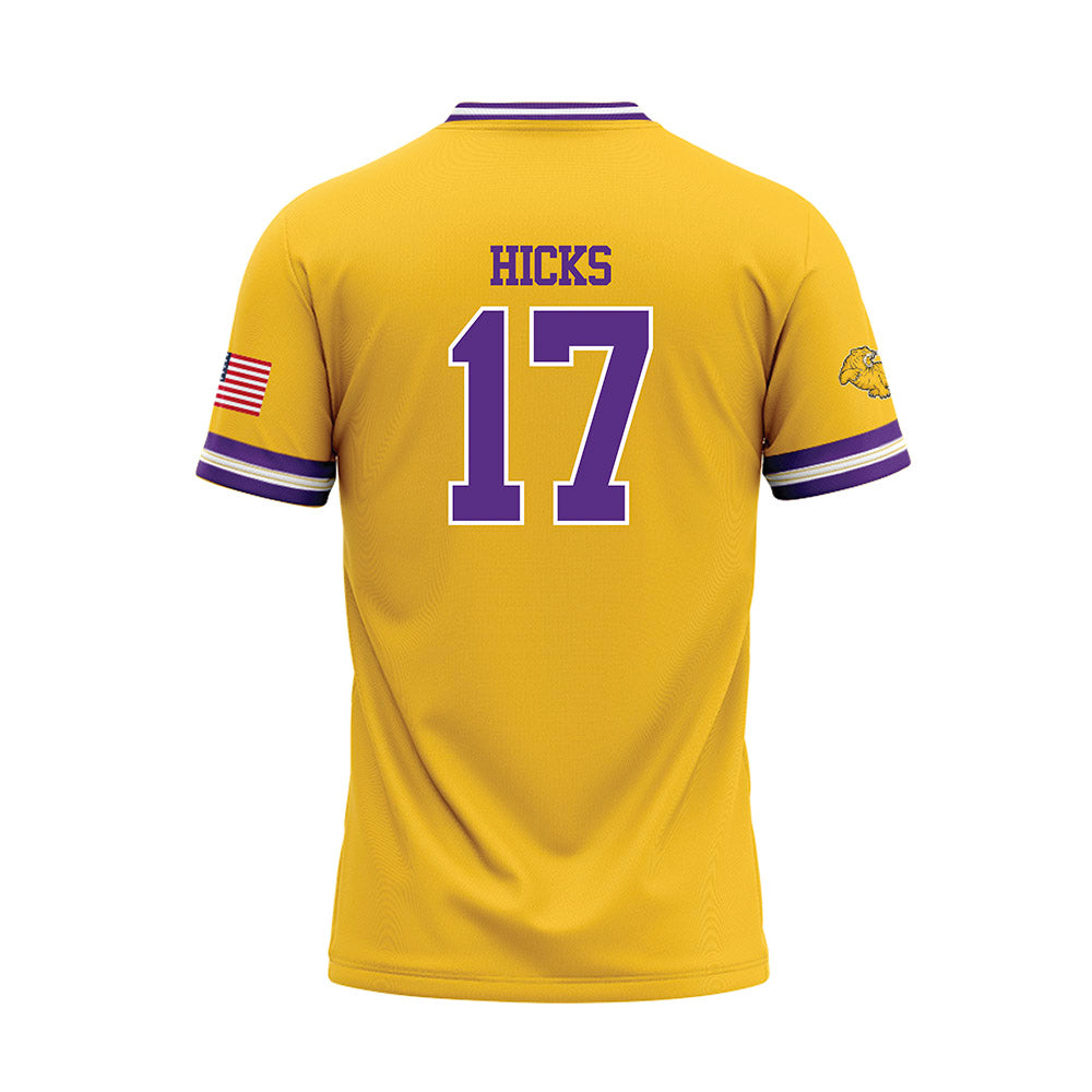 LSUE - NCAA Baseball : Dayton Hicks - Gold Baseball Jersey-1