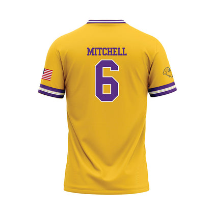 LSUE - NCAA Baseball : Tyler Mitchell - Gold Baseball Jersey-1