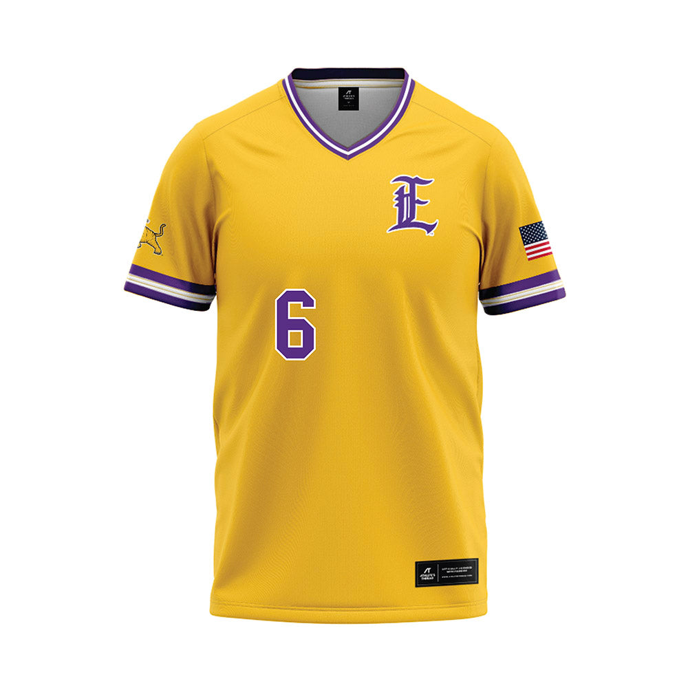 LSUE - NCAA Baseball : Tyler Mitchell - Gold Baseball Jersey-0