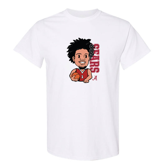 Alabama - NCAA Men's Basketball : Mark Sears - Individual Caricature T-Shirt-0