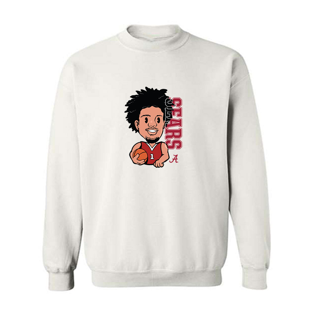 Alabama - NCAA Men's Basketball : Mark Sears - Individual Caricature Crewneck Sweatshirt-0