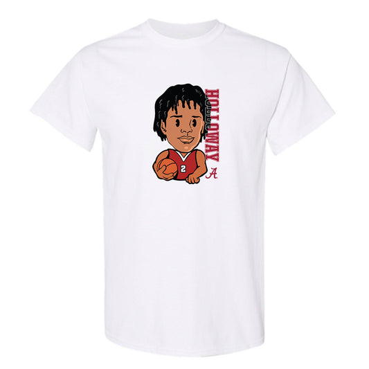 Alabama - NCAA Men's Basketball : Aden Holloway - Individual Caricature T-Shirt-0